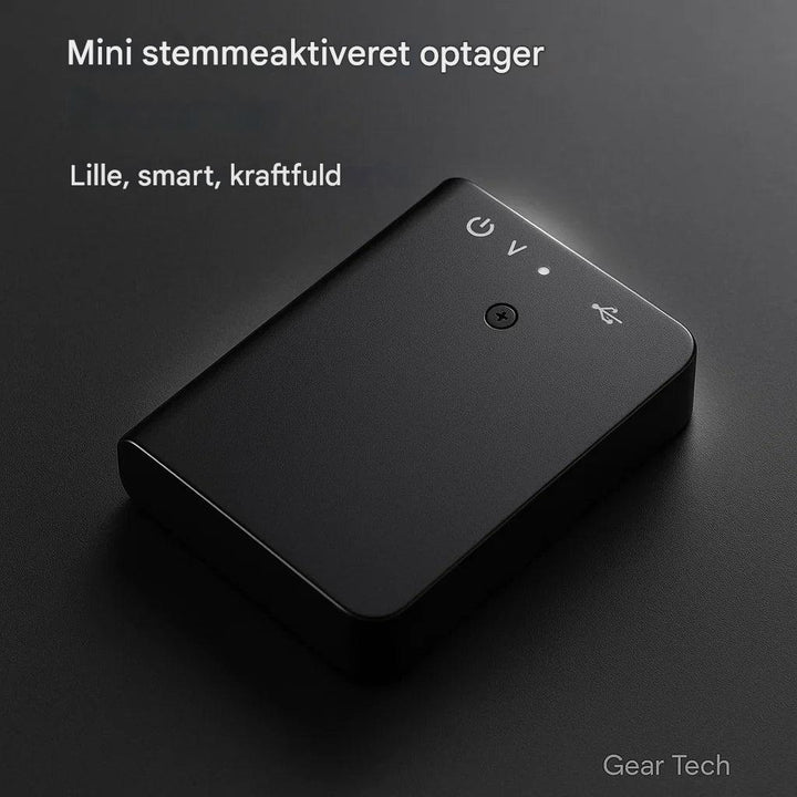 Mini stemmeaktiveret optager
