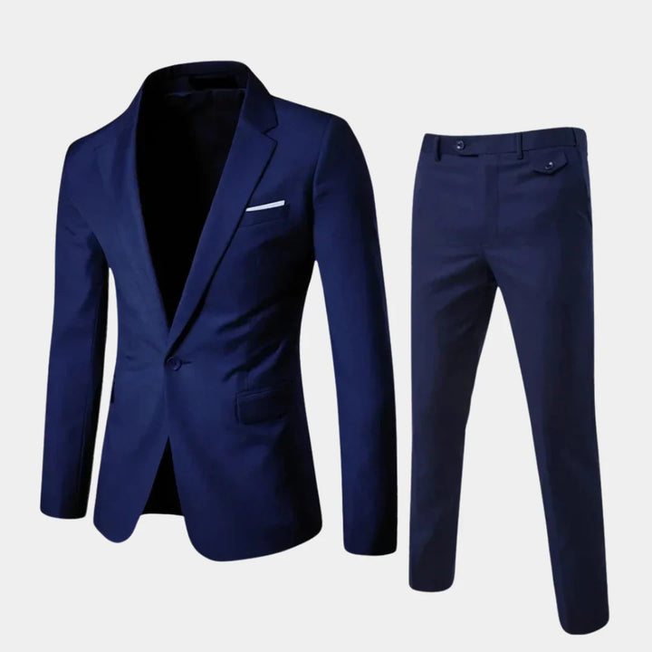 Elegant herrejakkesæt med blazer og bukser