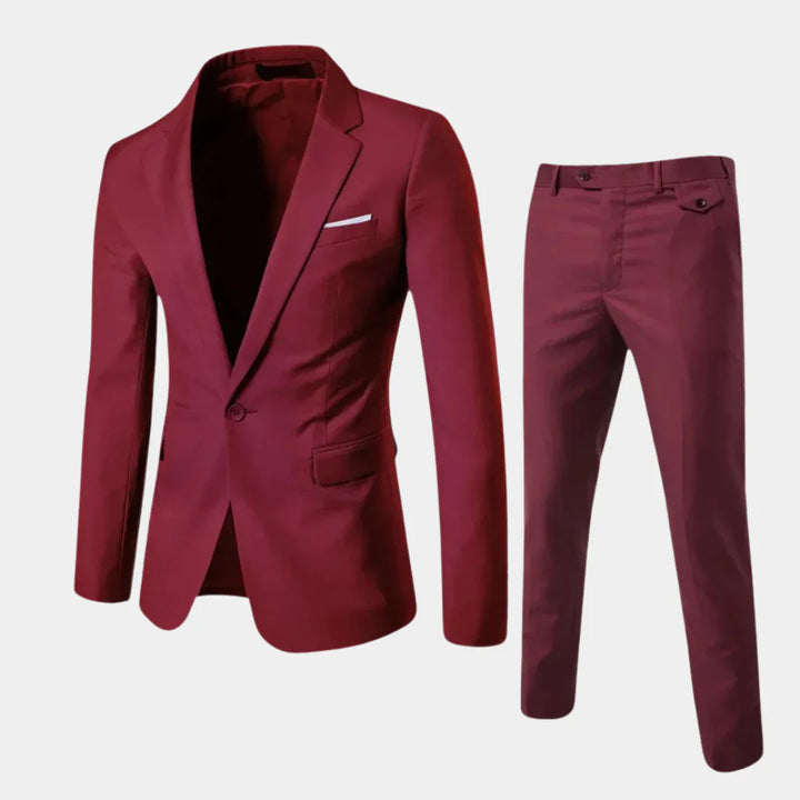 Elegant herrejakkesæt med blazer og bukser