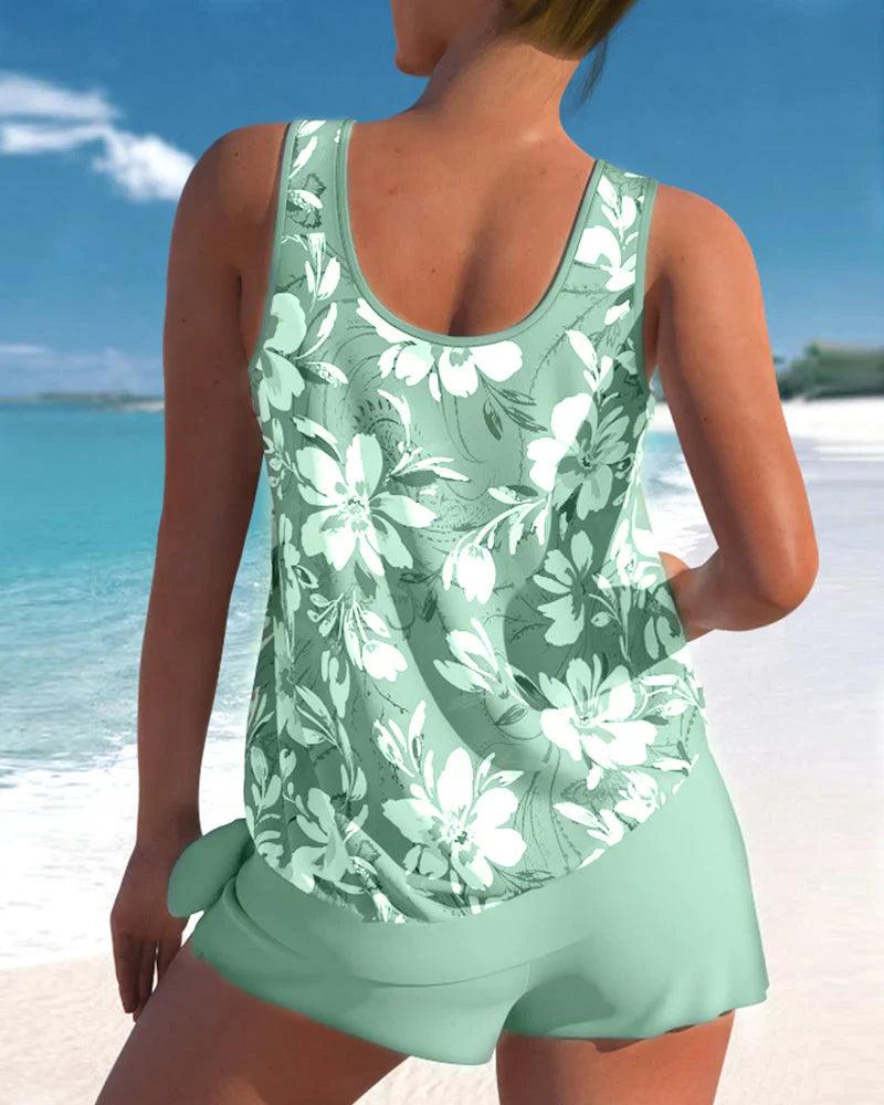 Dame Tankini badedragtsæt med to dele