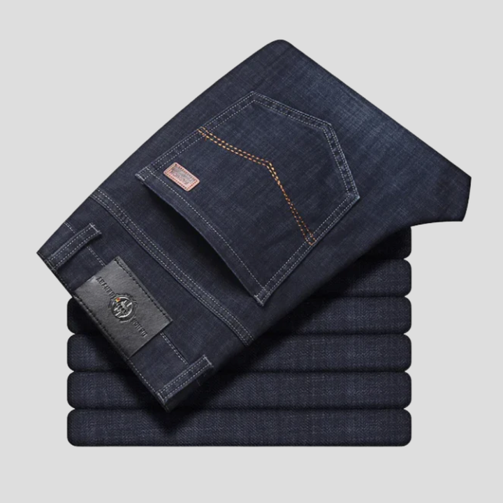 Herrejeans med slim fit og stretch