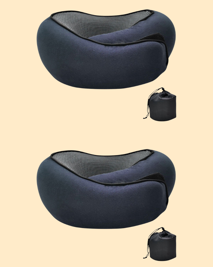 Ergonomiske rejsehovedpuder med memory-skum