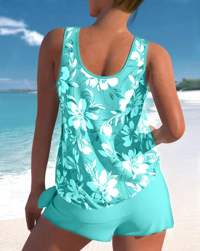 Dame Tankini badedragtsæt med to dele