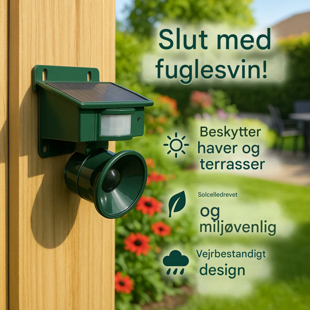 Premium bevægelsessensor fugleskræmmer og fugleskræmmer