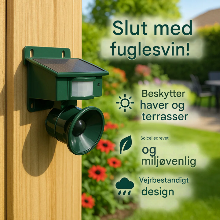 Premium bevægelsessensor fugleskræmmer og fugleskræmmer