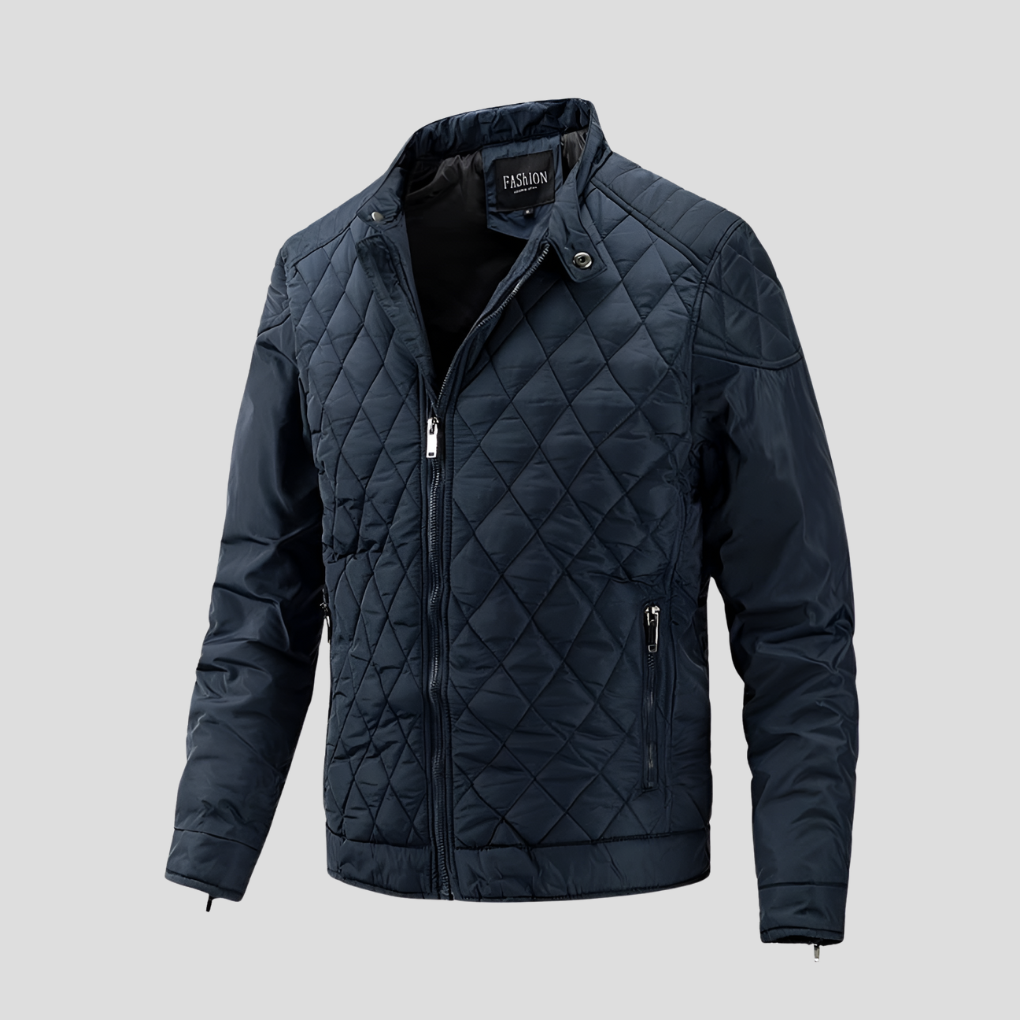 Elegant quiltet overgangsjakke til mænd