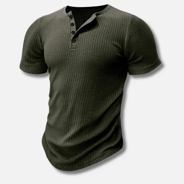 Slim-Fit Henley T-Shirt