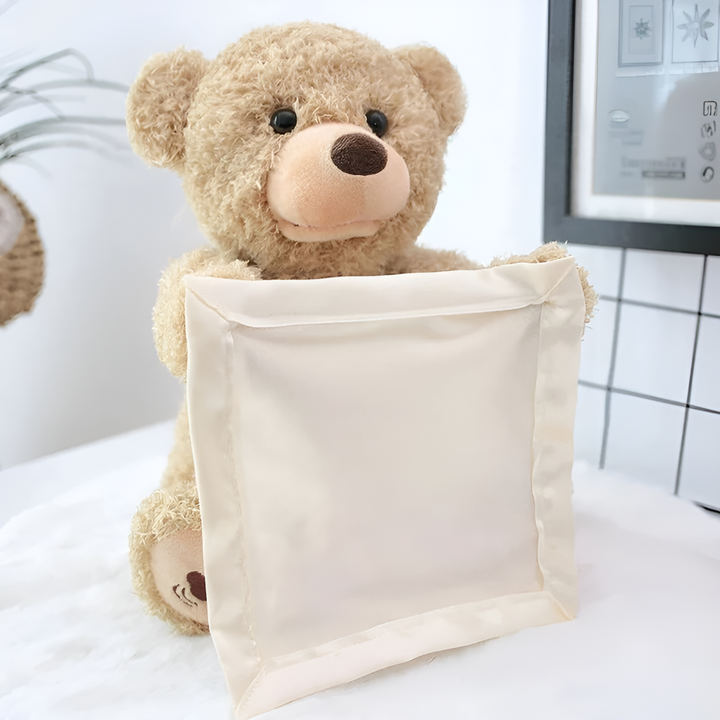 Peek-A-Boo-Bamse - Interdraft Plyslegetøj