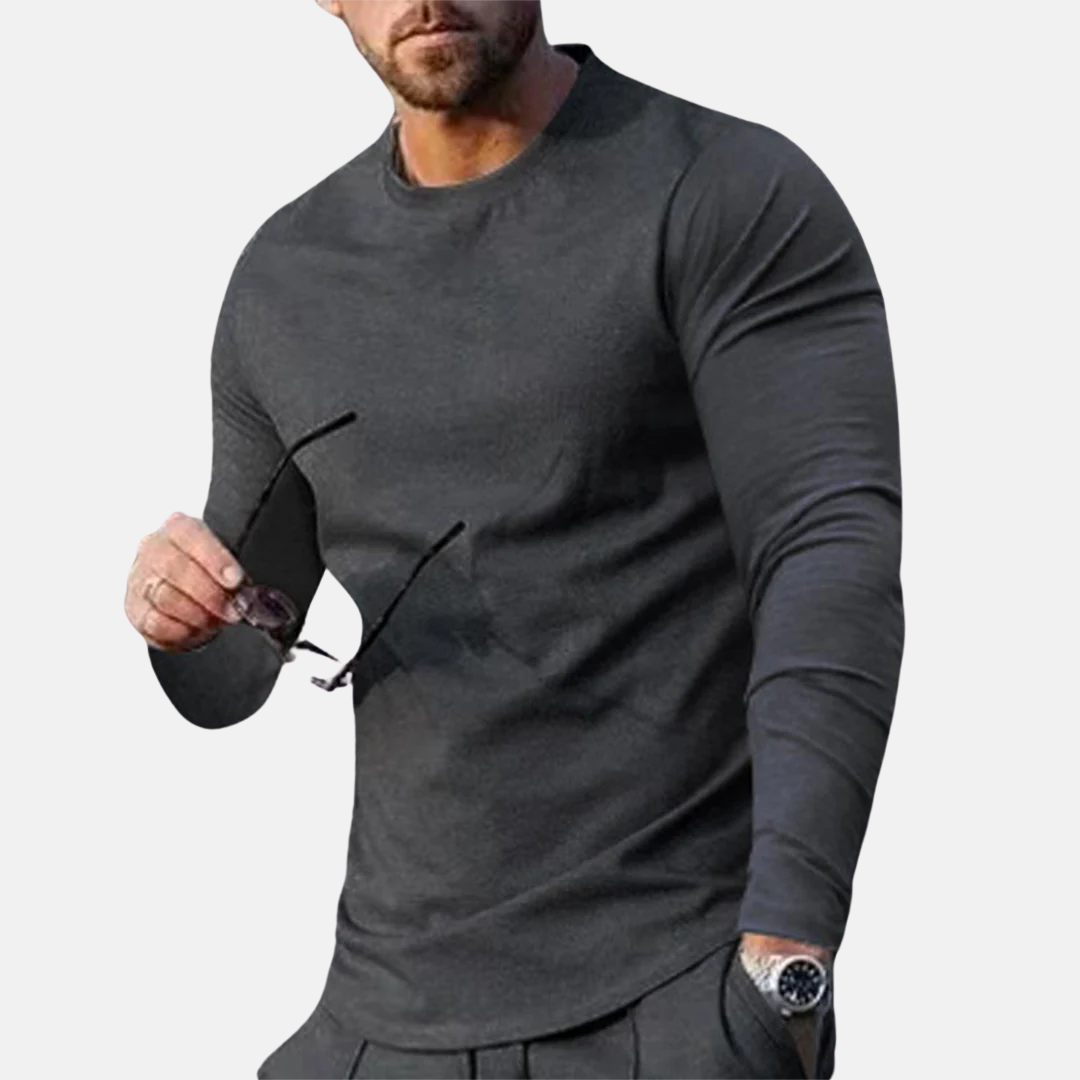 Trendy og komfortabel langærmet T-shirt