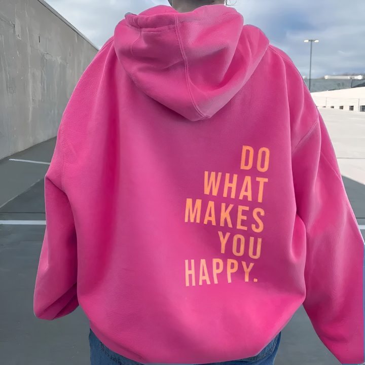 Unisex Happy hættetrøje
