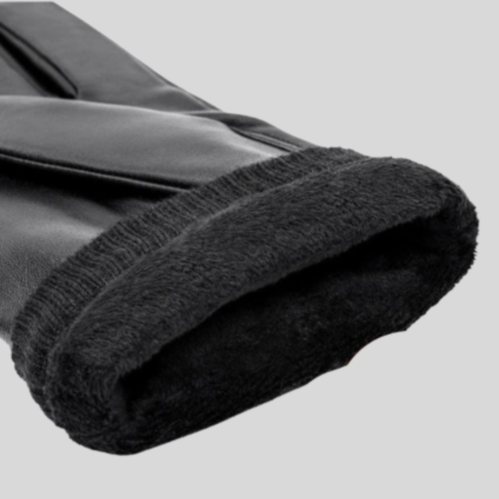 Stilfulde læder vinterhandsker