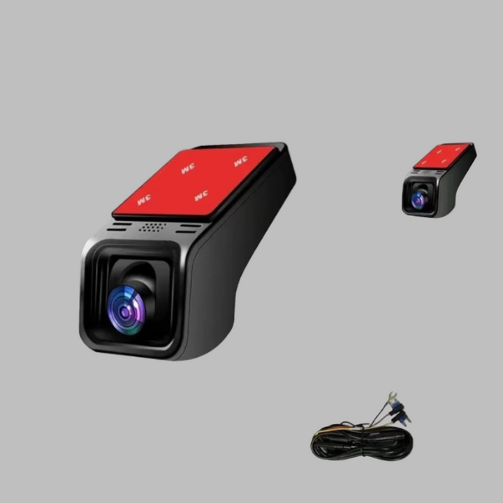 4K Wi-Fi Dashcam med GPS + dobbeltkamera