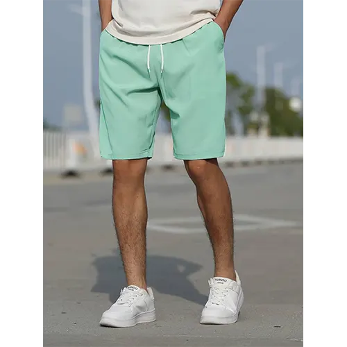 Højtaljede sommershorts til mænd