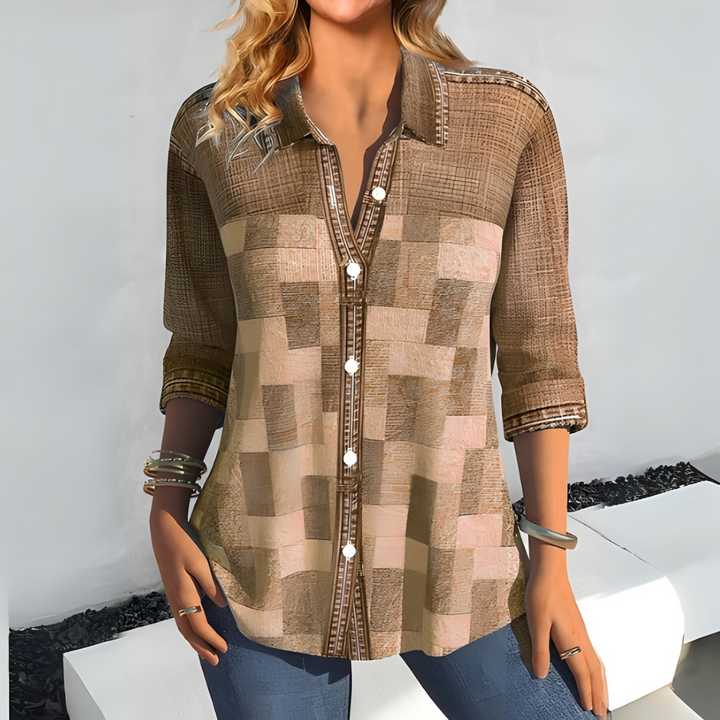 Casual ternet bluse til kvinder
