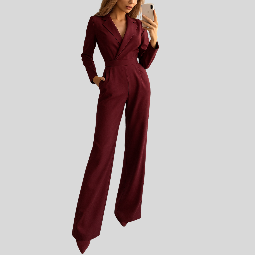 Jumpsuit med brede stropper – Ren heldragt