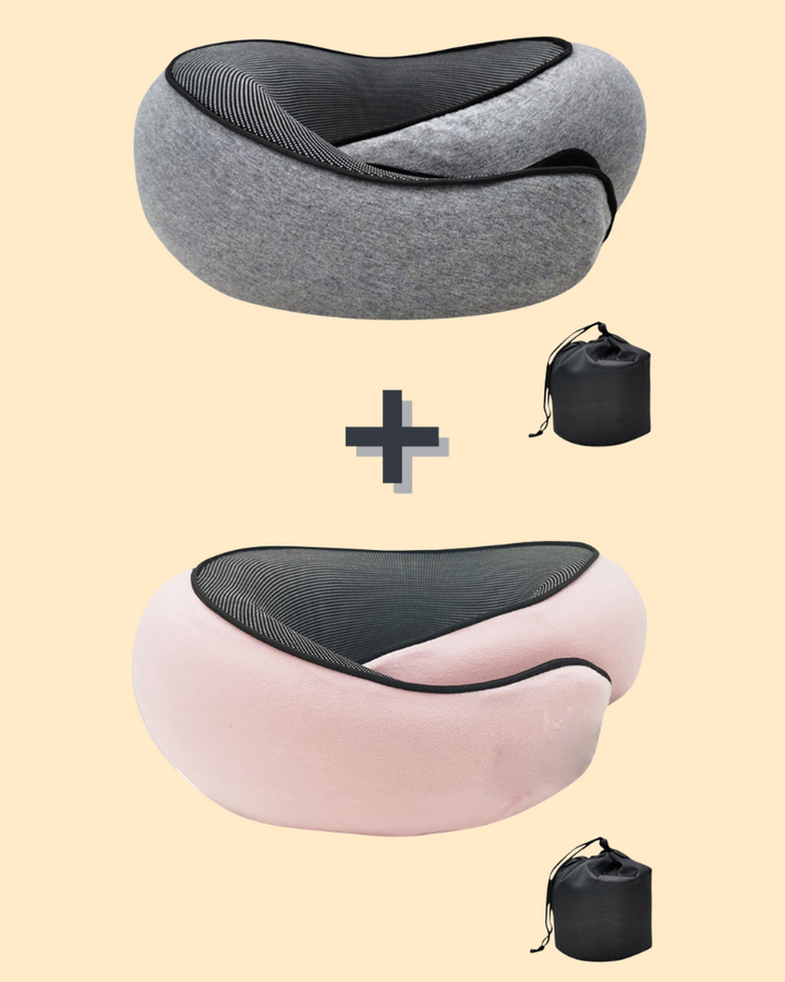 Ergonomiske rejsehovedpuder med memory-skum