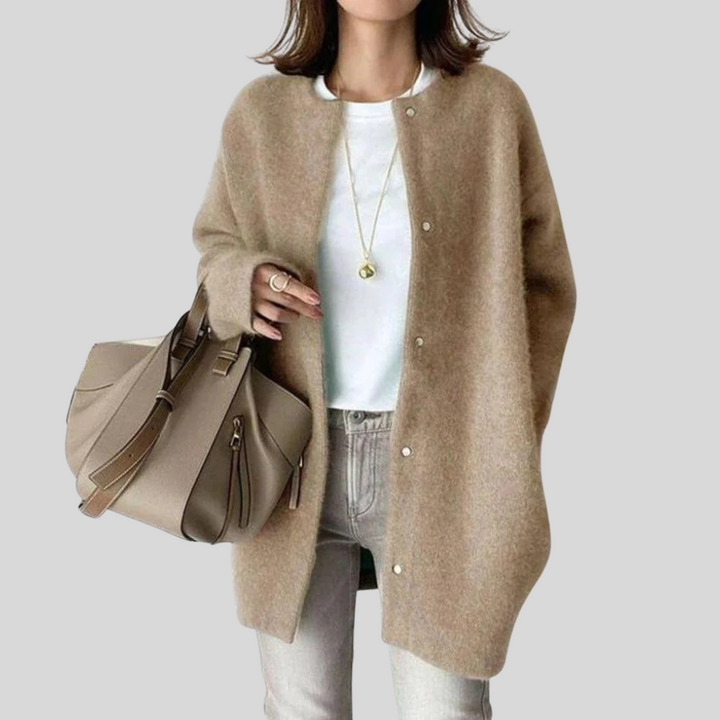 Elegant cardigan – raffineret striklag