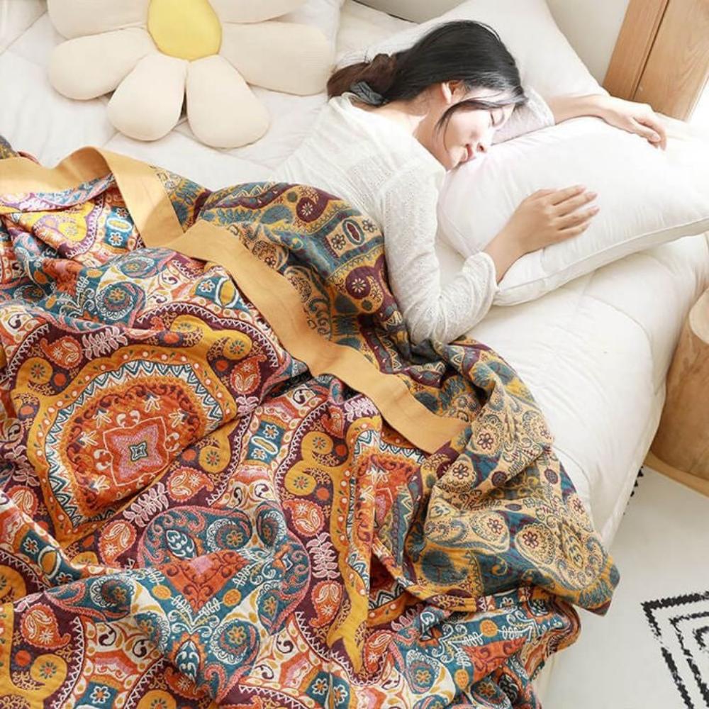 Sunrise Boho Vendbar Tæppe