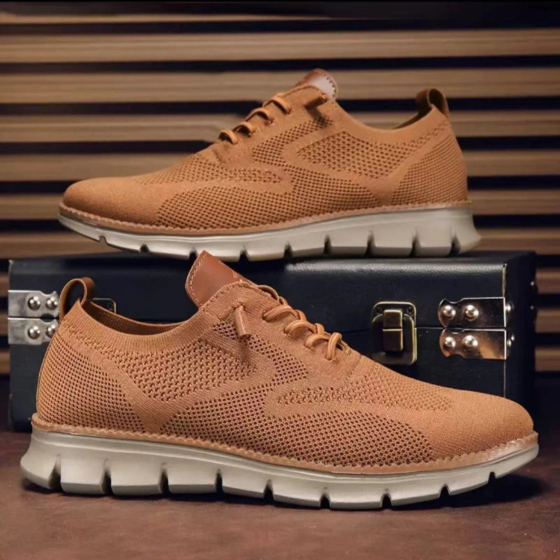 Åndbare sneakers i mesh til mænd