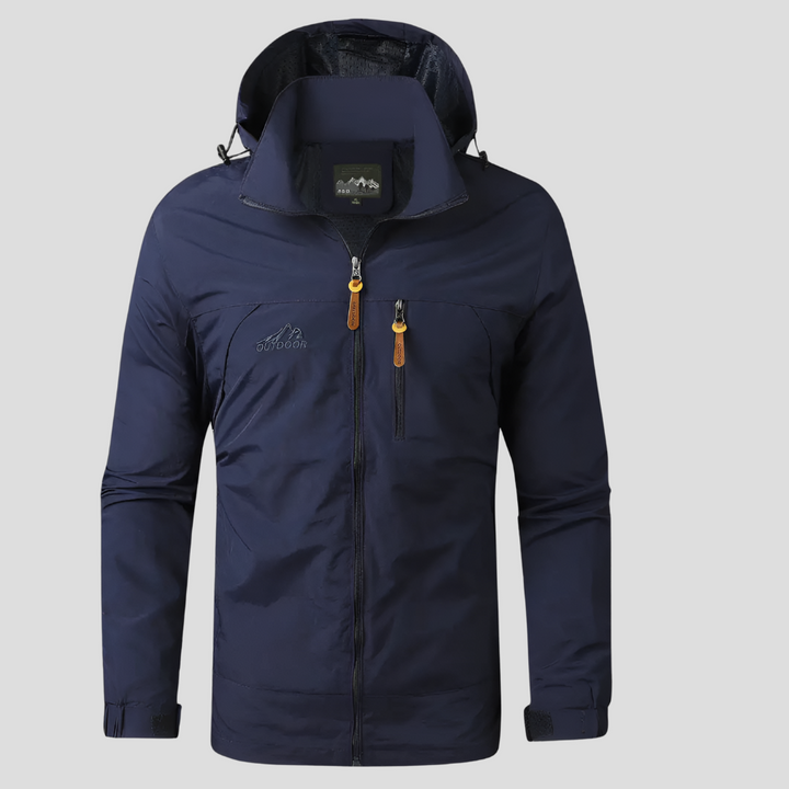Vandtæt og vindtæt outdoor-jakke til mænd