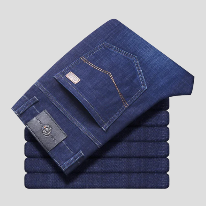Herrejeans med slim fit og stretch