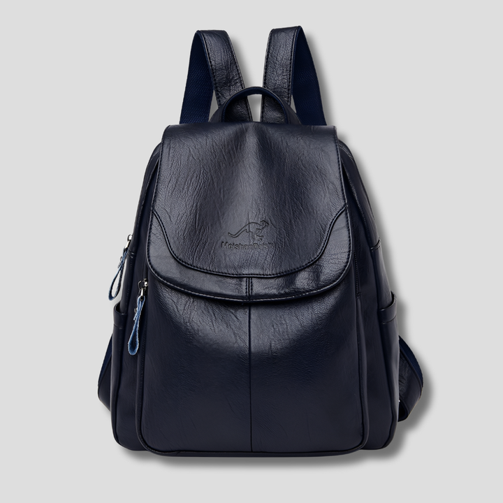 Tyverisikret læderrygsæk til stilfulde kvinder