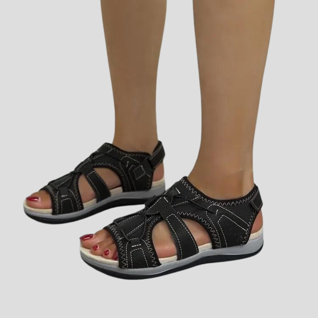 Damesandaler med remme