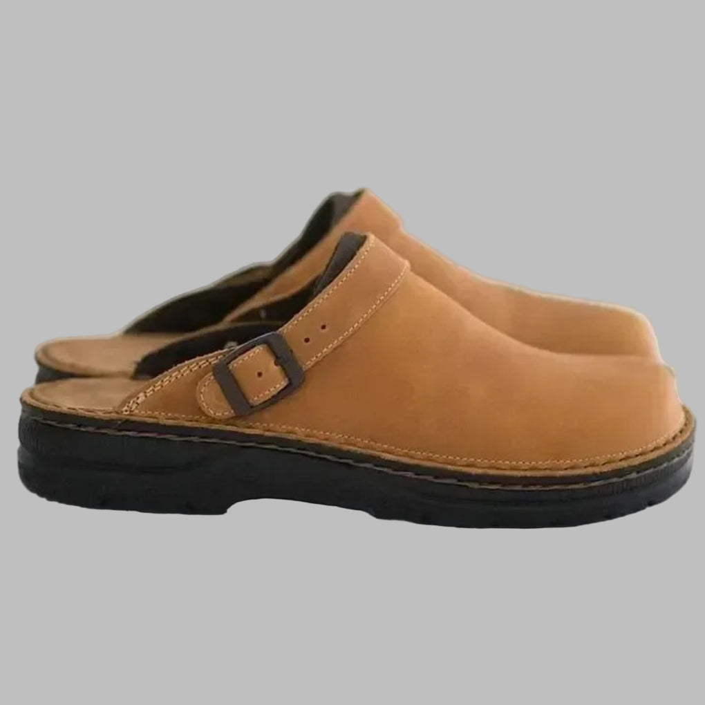 Slip-on træsko til mænd