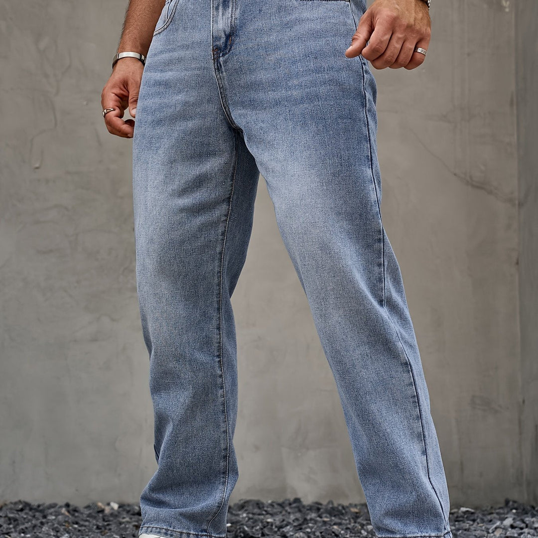 Denimbukser med Lige Ben – Klassisk Stil og Komfort