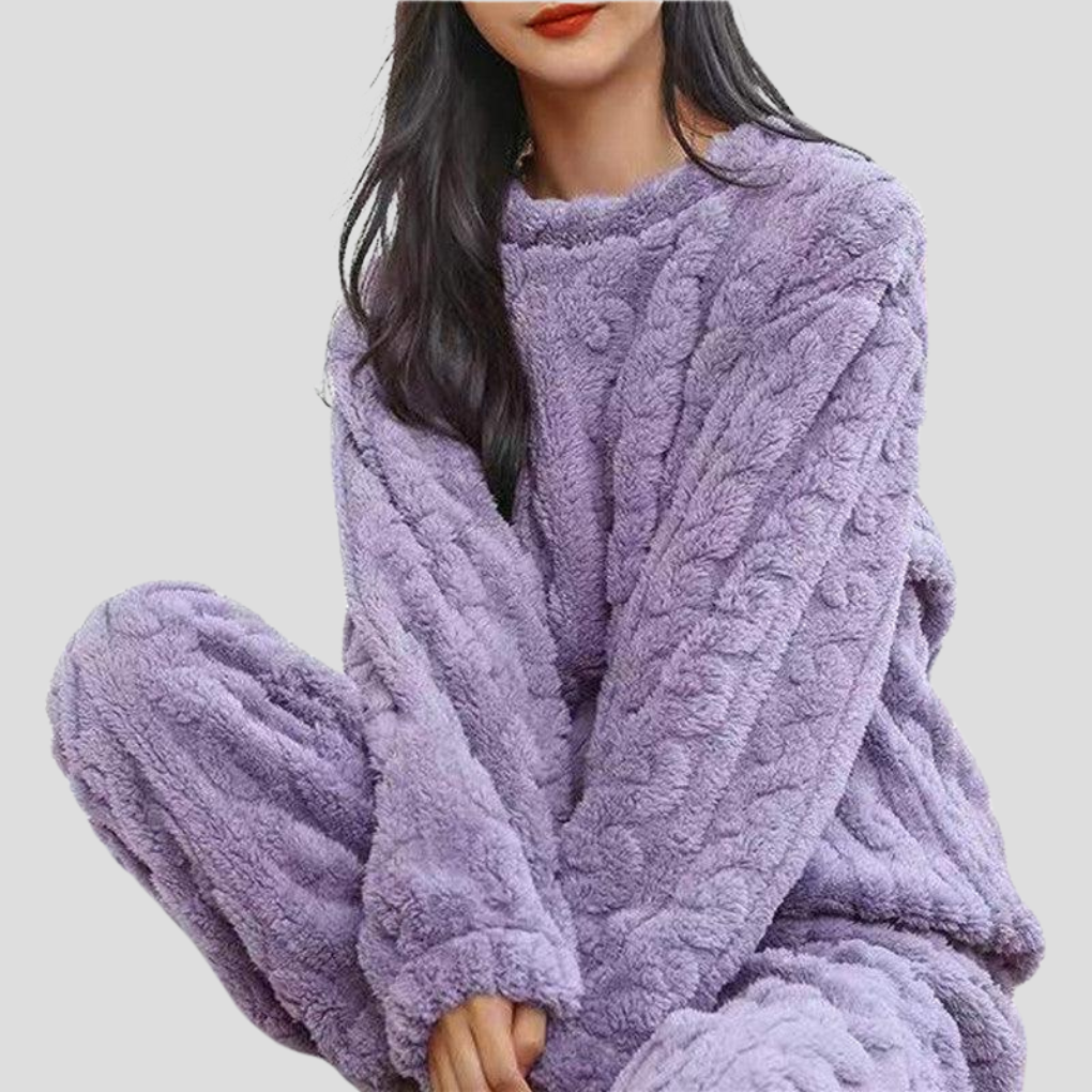 Fleece-pyjamassæt til kvinder