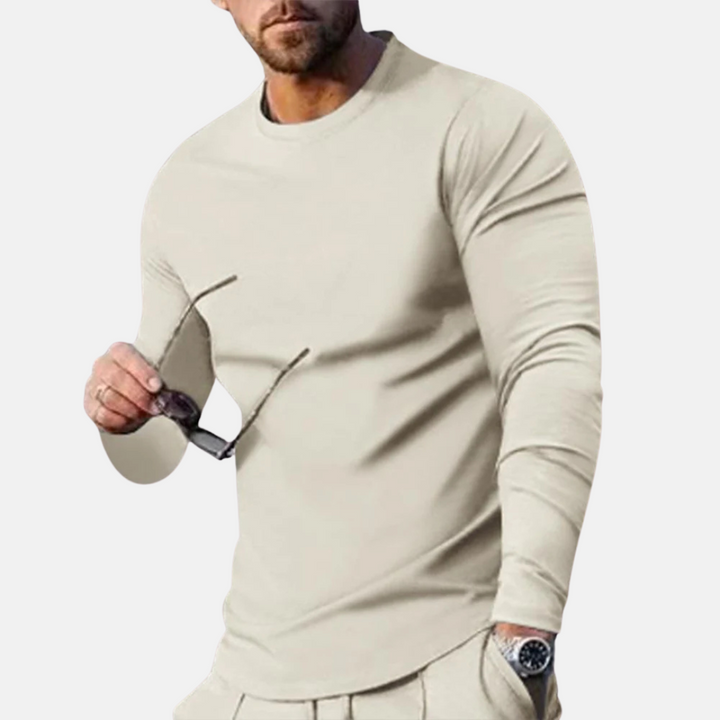 Trendy og komfortabel langærmet T-shirt