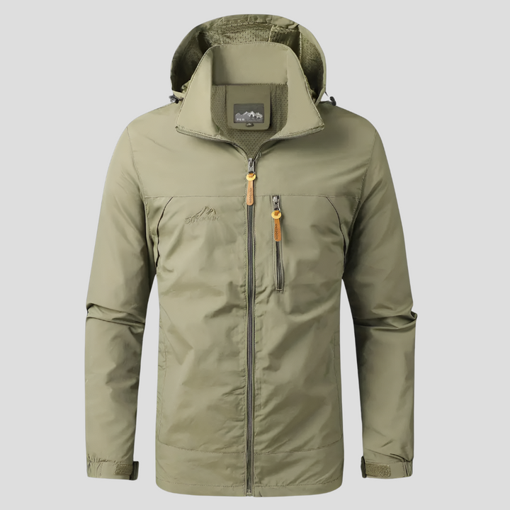 Vandtæt og vindtæt outdoor-jakke til mænd