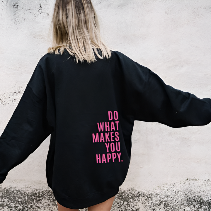 Unisex Happy hættetrøje