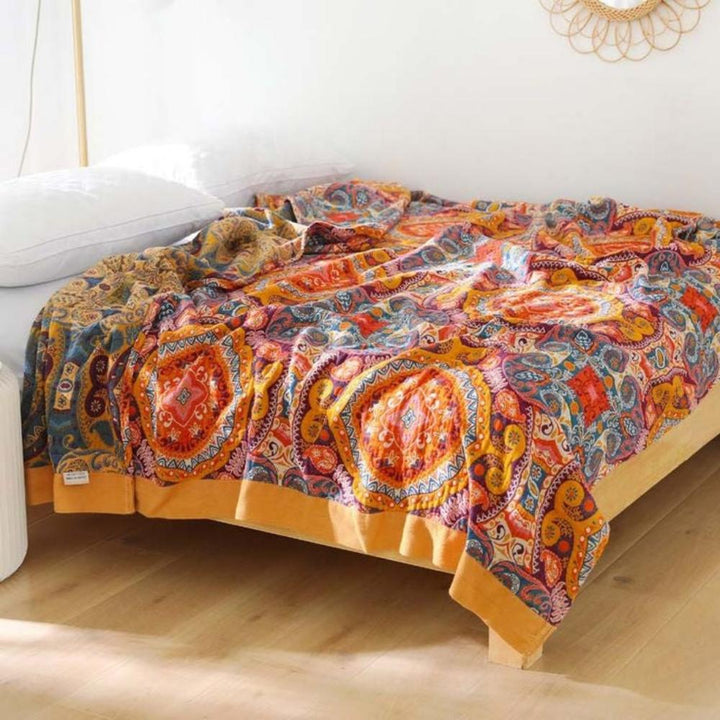 Sunrise Boho Vendbar Tæppe