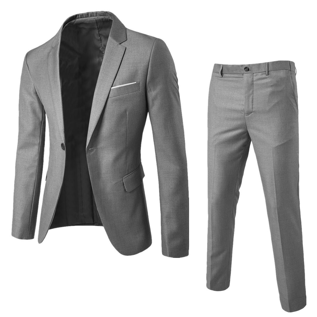 Elegant herrejakkesæt med blazer og bukser