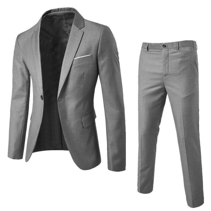 Elegant herrejakkesæt med blazer og bukser
