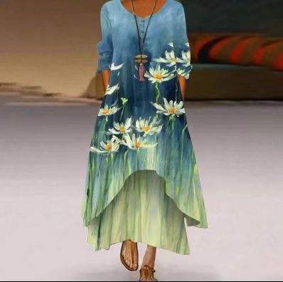 Kvinder Elegant Bomulds Kjole