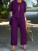 Elegant Tre-Stykke Pantsuit for Kvinder