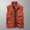 Åndbar Multi-Lomme Vest for Mænd