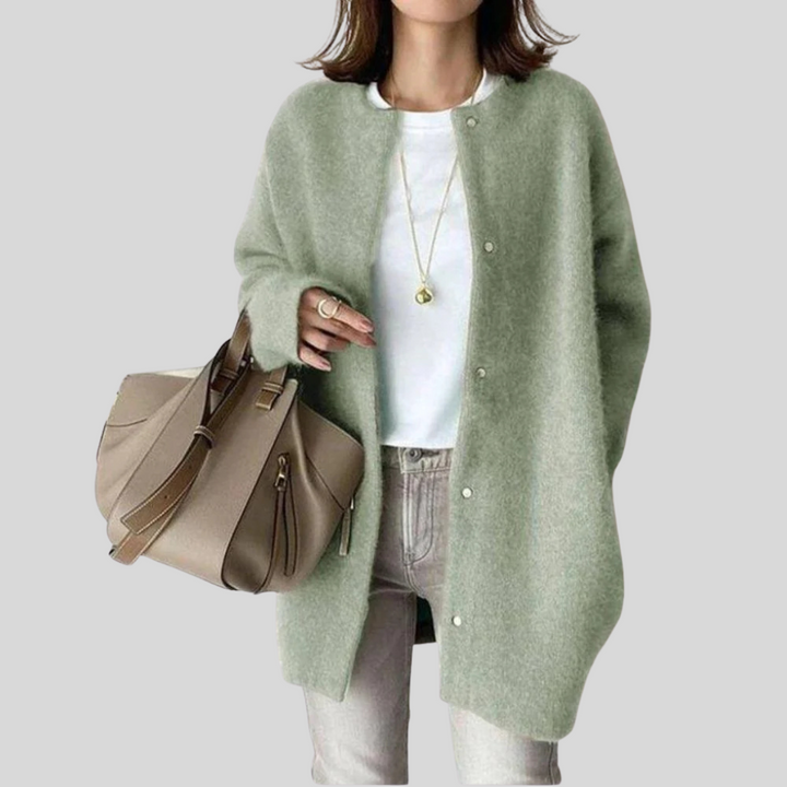 Elegant cardigan – raffineret striklag
