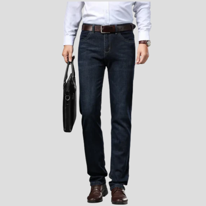 Herrejeans med slim fit og stretch