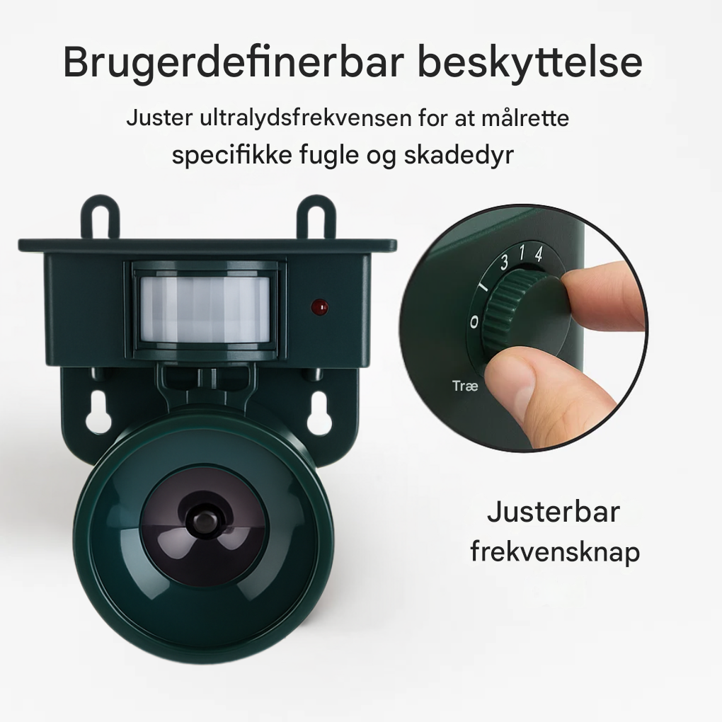 Premium bevægelsessensor fugleskræmmer og fugleskræmmer