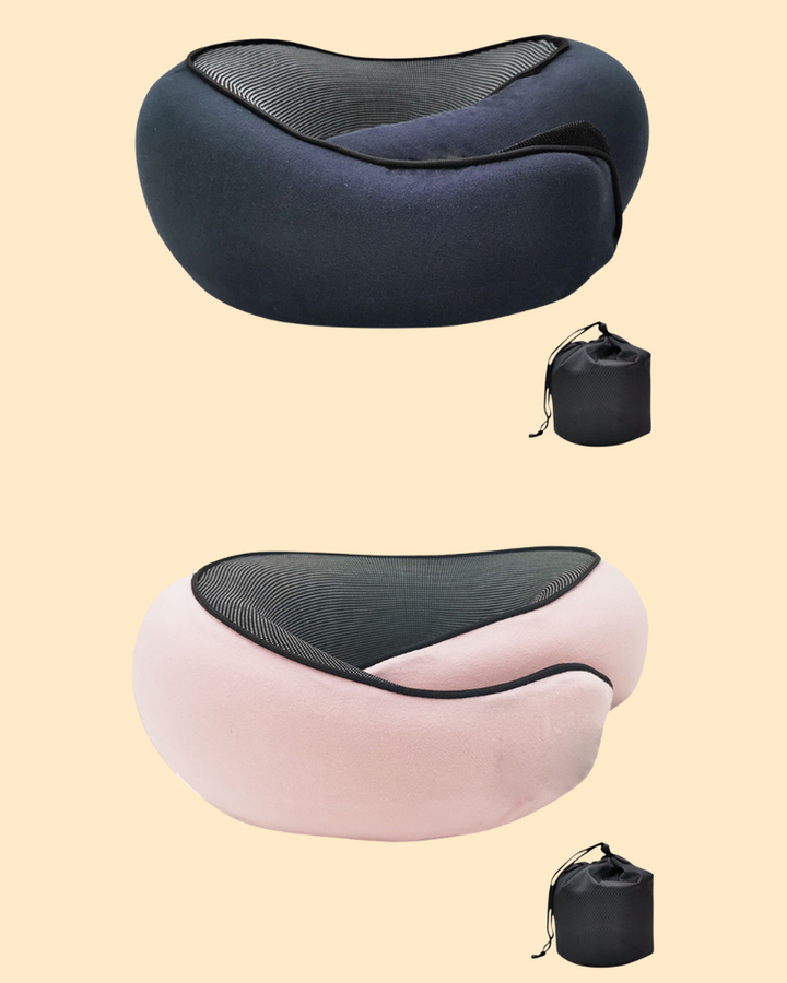 Ergonomiske rejsehovedpuder med memory-skum