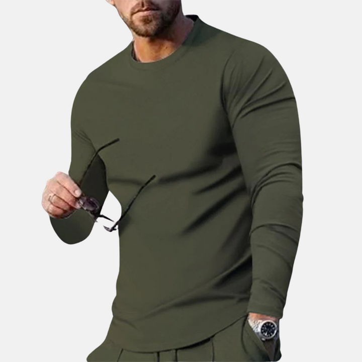 Trendy og komfortabel langærmet T-shirt