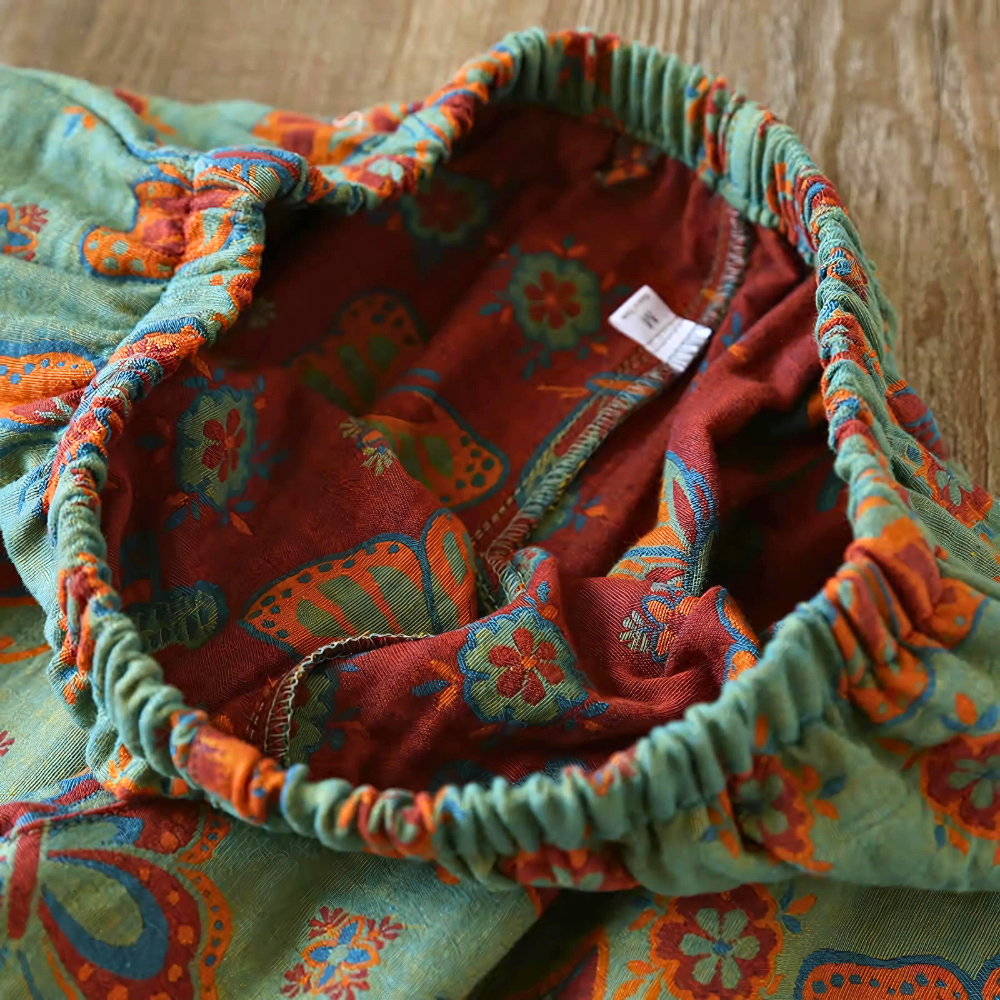2-Piece Cotton Loungewear med Sommerfugl Print