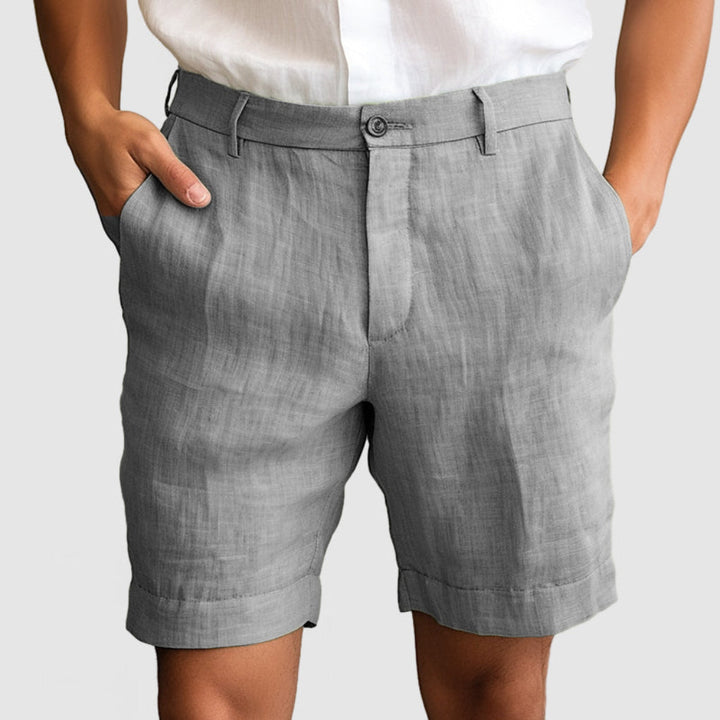 Herreshorts i afslappet bomuld og hør