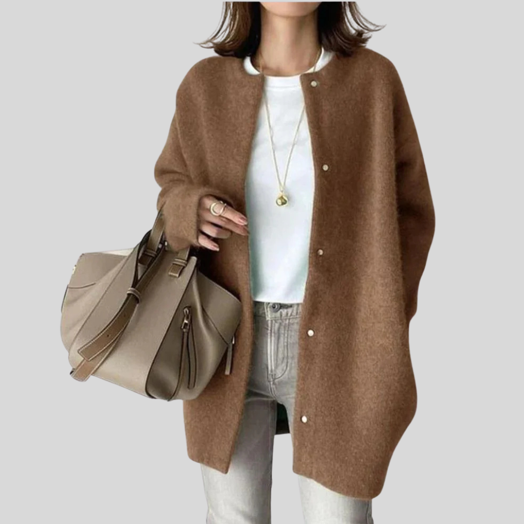Elegant cardigan – raffineret striklag