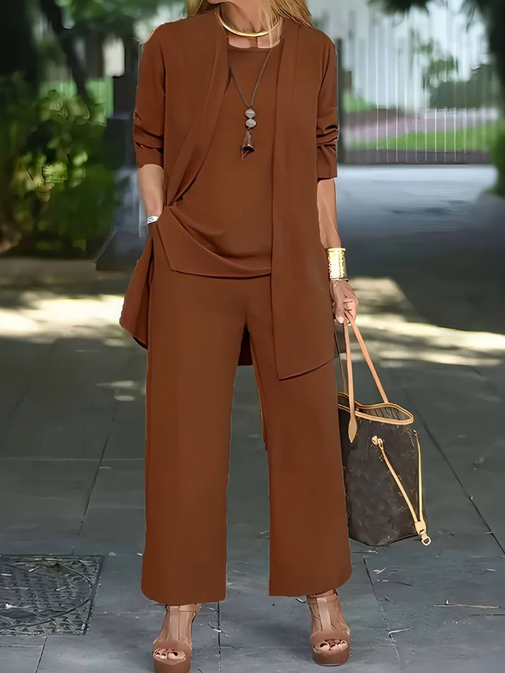 Elegant Tre-Stykke Pantsuit for Kvinder