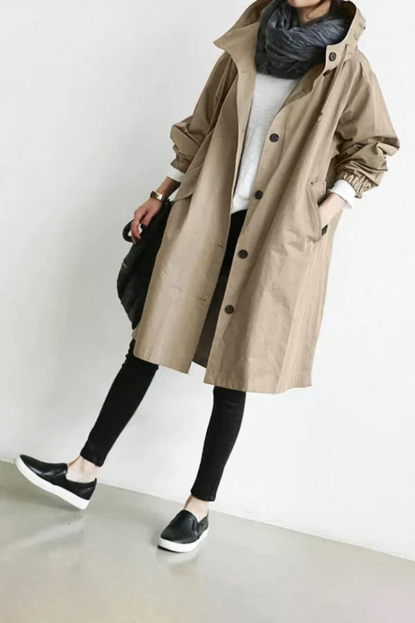 Maris Vandtæt Oversized Mellemlang Trenchcoat