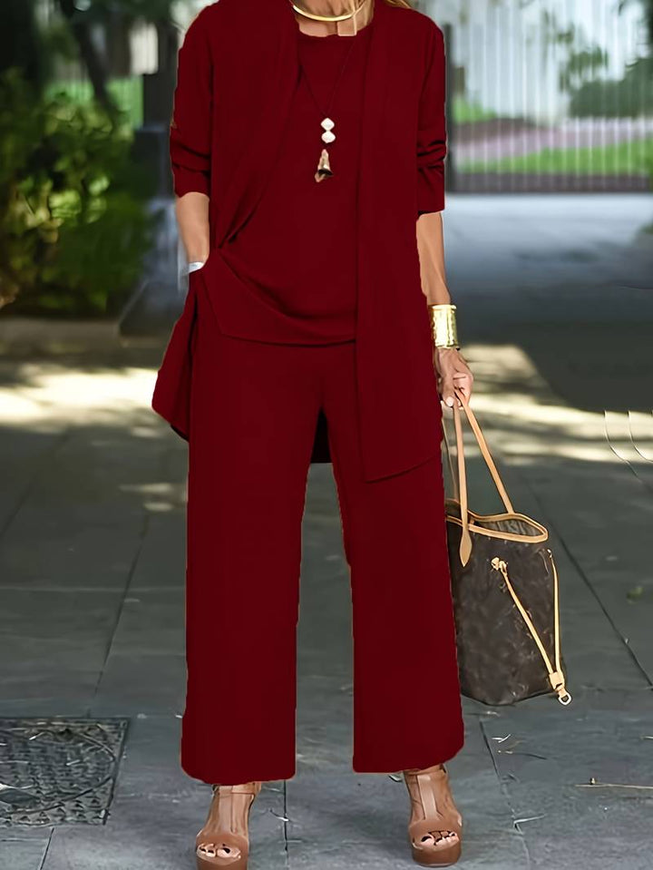 Elegant Tre-Stykke Pantsuit for Kvinder